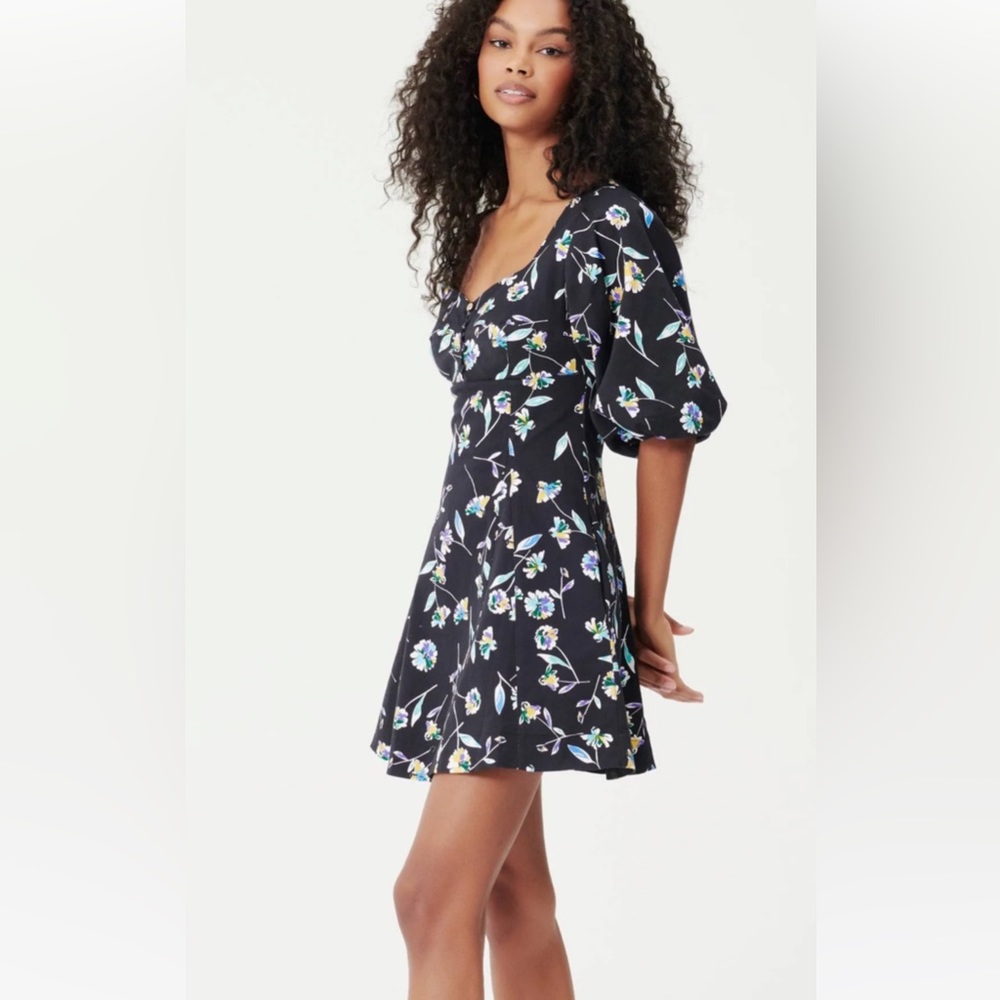 Puff Sleeve Mini Dress